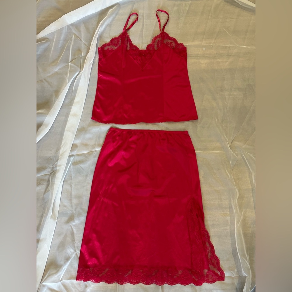 Vintage Impulse 2-Piece Set - Pink Antron III Nylon - Made in USA - Large